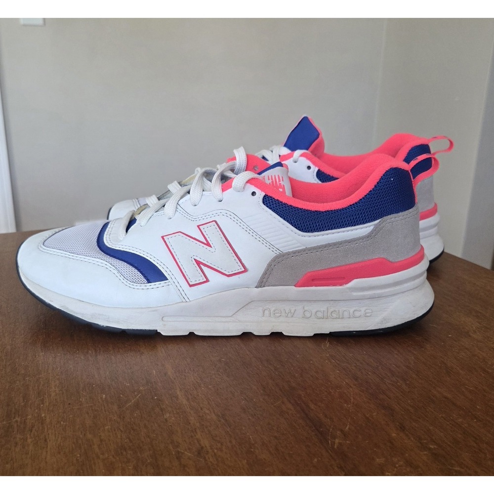 New Balance 997H Sneakers men's 10.5 White/Pink/Blue/Gray Low Top kicks